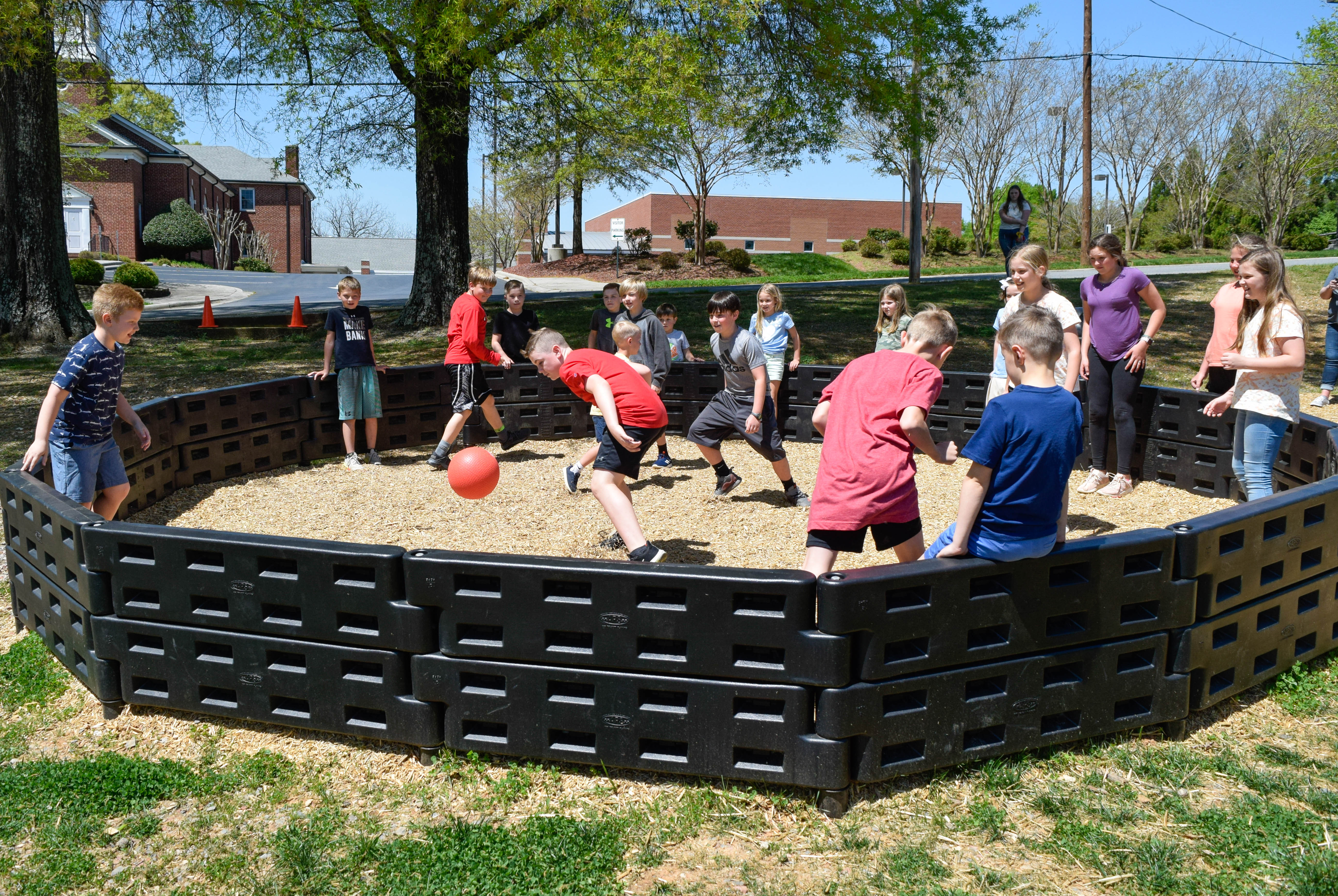 Action Play Systems Gaga Ball Pit With ADA Gate APS-GaGaPit