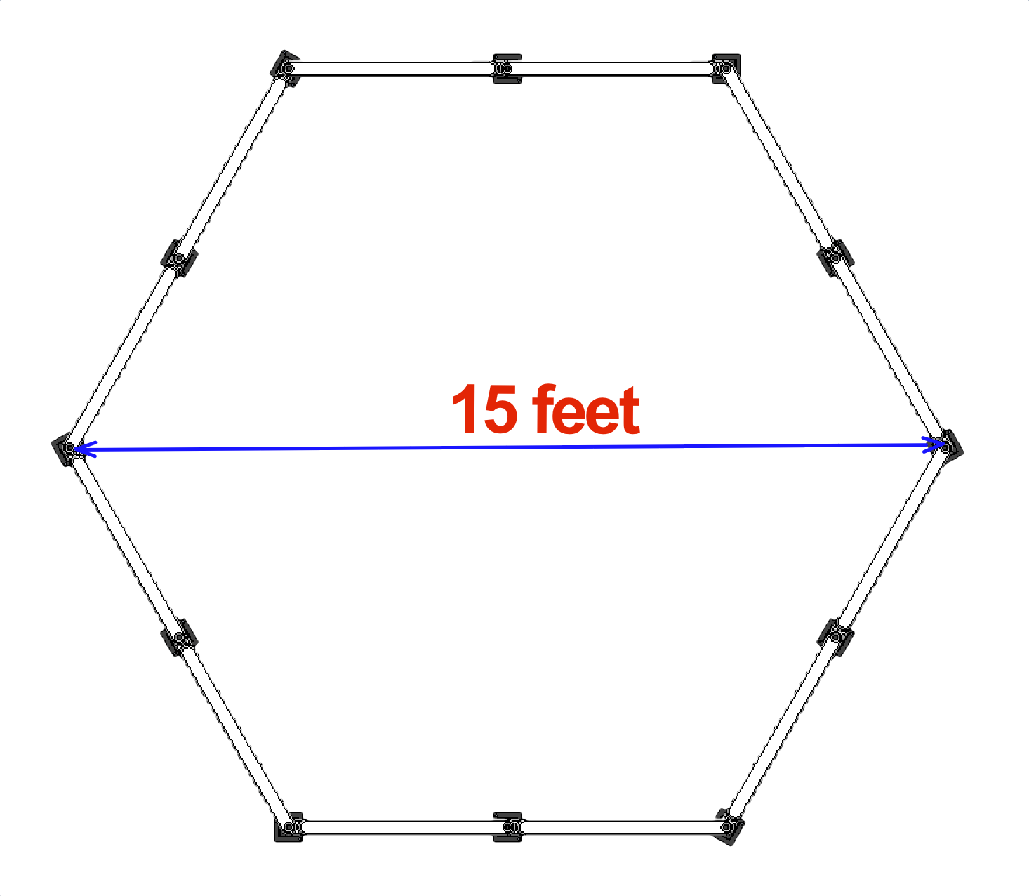 Action Play Systems Gaga Ball Pit Permanent Inground Mount APS-GaGaPit-IG