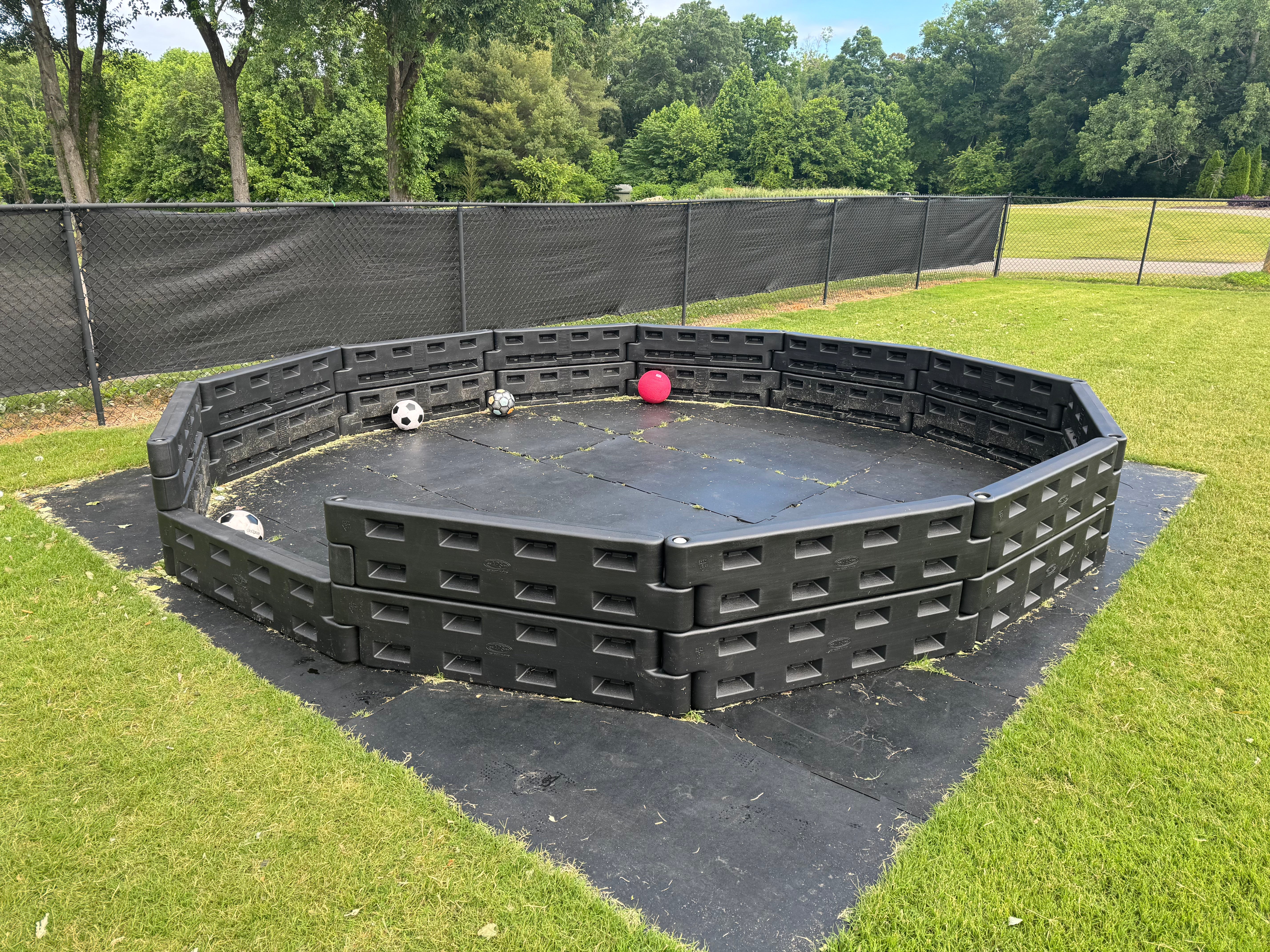 Action Play Systems Gaga Ball Pit Permanent Inground Mount APS-GaGaPit-IG