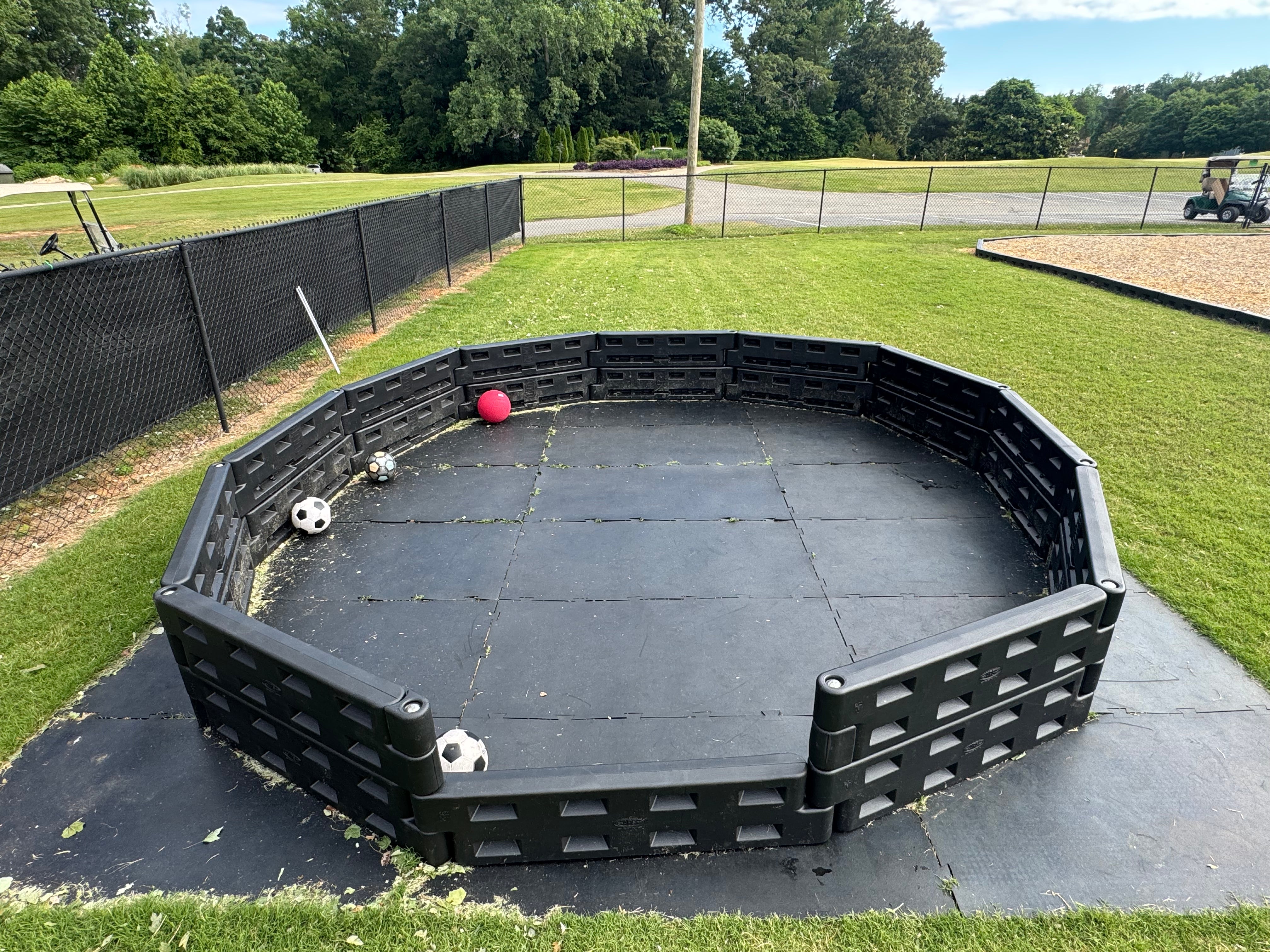 Action Play Systems Gaga Ball Pit Permanent Inground Mount APS-GaGaPit-IG