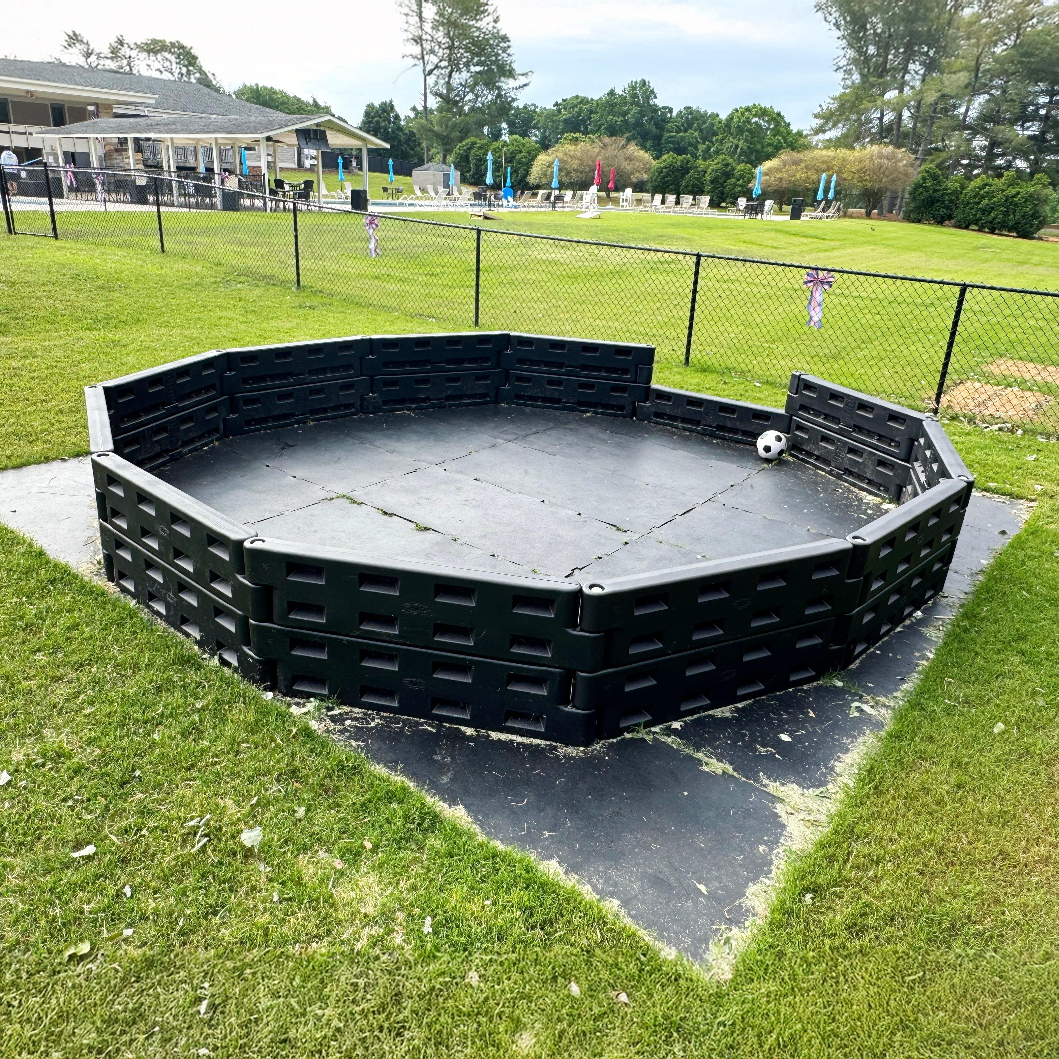 Action Play Systems Gaga Ball Pit Permanent Inground Mount APS-GaGaPit-IG